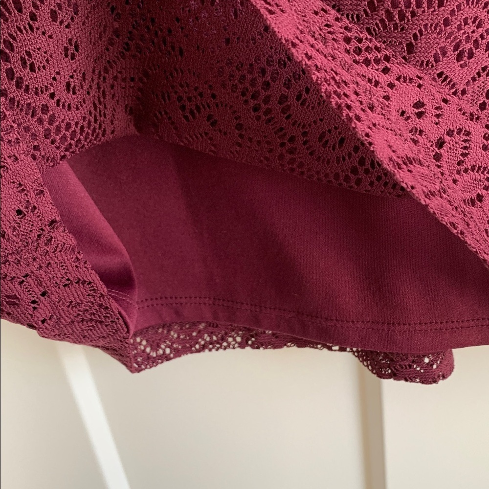 {A. Byer} NEW! Women's Burgundy Dress - Picture 4 of 7